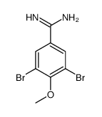 3,5-Dibromo-4-methoxybenzenecarboximidamide结构式