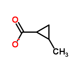 2-Methylcyclopropanecarboxylic acid Structure