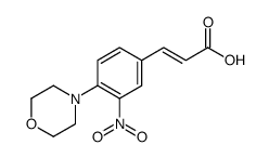 3-(4-MORPHOLINO-3-NITROPHENYL)ACRYLIC ACID Structure