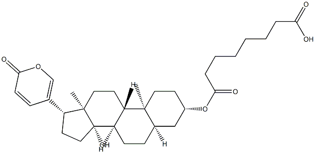 蟾蜍精-3-酸性辛二酸酯结构式