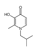 1-Isobutyl-3-hydroxy-2-methylpyrid-4-one结构式