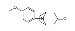 8-(4-methoxyphenyl)-8-azabicyclo[3.2.1]octan-3-one结构式