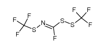 1-[(Trifluoromethyl)dithio]-N-[(trifluoromethyl)thio]formimidic acid fluoride structure