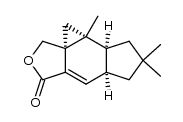 (1aS,3aS,8aS,8bR)-7,7,8b-trimethyl-5a,6,7,8,8a,8b-hexadrocyclopropa[e]indeno[5,6-c]furan-4(1H)-one结构式