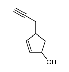 4-(2-Propinyl)-2-cyclopenten-1-ol结构式