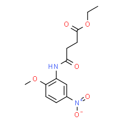 Ethyl 4-[(2-methoxy-5-nitrophenyl)amino]-4-oxobutanoate Structure