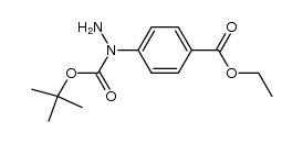 ethyl 4-[amino-[(2-methylpropan-2-yl)oxycarbonyl]amino]benzoate Structure