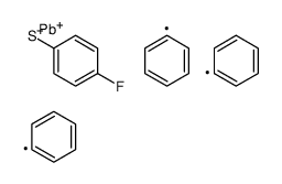 (4-fluorophenyl)sulfanyl-triphenylplumbane Structure