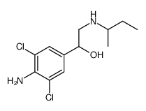 1-(4-amino-3,5-dichlorophenyl)-2-(butan-2-ylamino)ethanol structure