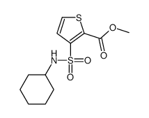 methyl 3-(cyclohexylsulfamoyl)thiophene-2-carboxylate Structure