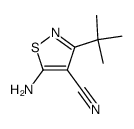 5-amino-3-tert-butyl-isothiazole-4-carbonitrile Structure