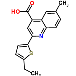 2-(5-Ethyl-2-thienyl)-6-methyl-4-quinolinecarboxylic acid结构式