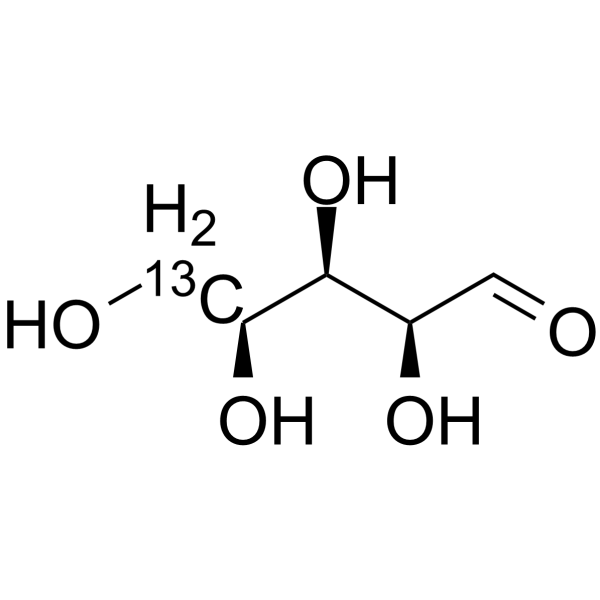 L-Xylose-5-13C Structure