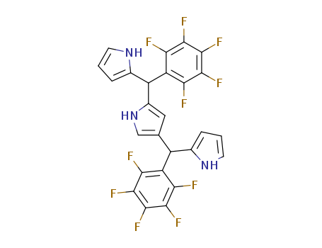 2,4-Bis-[pentafluorophenyl-(1H-pyrrol-2-yl)-methyl]-1H-pyrrole Structure