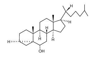 3α,5-cyclo-5α-cholestan-6α-ol结构式