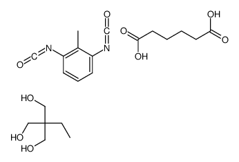 1,3-diisocyanato-2-methylbenzene,2-ethyl-2-(hydroxymethyl)propane-1,3-diol,hexanedioic acid结构式