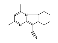 2,4-dimethyl-6,7,8,9-tetrahydropyrimido[1,2-a]indole-10-carbonitrile结构式