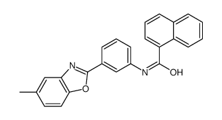 N-[3-(5-methyl-1,3-benzoxazol-2-yl)phenyl]naphthalene-1-carboxamide Structure