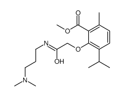 3-[3-(Dimethylamino)propylcarbamoylmethoxy]-p-cymene-2-carboxylic acid methyl ester结构式