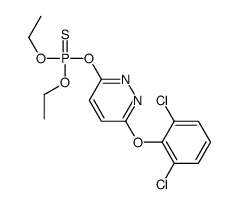 [6-(2,6-dichlorophenoxy)pyridazin-3-yl]oxy-diethoxy-sulfanylidene-λ5-phosphane Structure