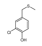 2-chloro-4-(methylsulfanylmethyl)phenol结构式