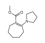 1-Methoxycarbonyl-2-pyrrolidino-cyclohept-1-en Structure