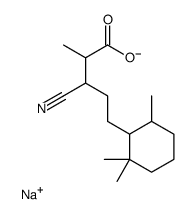 sodium,3-cyano-2-methyl-5-(2,2,6-trimethylcyclohexyl)pentanoate结构式