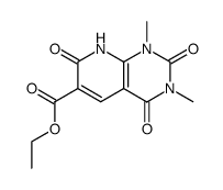 6-Ethoxycarbonyl-1,3-dimethylpyrido[2,3-d]pyrimidine-2,4,7(1H,3H,8H)-trione结构式