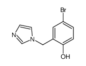 4-bromo-2-(imidazol-1-ylmethyl)phenol Structure