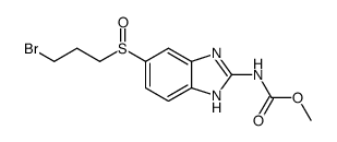 [5-(3-bromo-propane-1-sulfinyl)-1(3)H-benzoimidazol-2-yl]-carbamic acid methyl ester Structure