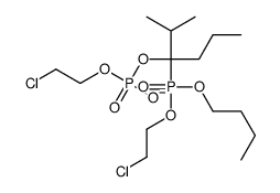 [3-[butoxy(2-chloroethoxy)phosphoryl]-2-methylhexan-3-yl] 2-chloroethyl phosphate Structure