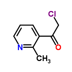 Ethanone, 2-chloro-1-(2-methyl-3-pyridinyl)- (9CI) structure