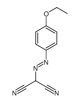 2-[(4-ethoxyphenyl)diazenyl]propanedinitrile Structure