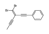 (3-dibromomethylenehexa-1,4-diynyl)benzene结构式