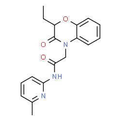 4H-1,4-Benzoxazine-4-acetamide,2-ethyl-2,3-dihydro-N-(6-methyl-2-pyridinyl)-3-oxo-(9CI) Structure