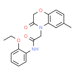 4H-1,4-Benzoxazine-4-acetamide,N-(2-ethoxyphenyl)-2,3-dihydro-6-methyl-3-oxo-(9CI) Structure