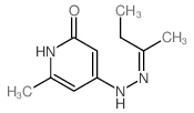 4-(2-butan-2-ylidenehydrazinyl)-6-methyl-1H-pyridin-2-one Structure