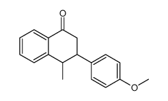 3-(4-methoxyphenyl)-4-methyl-3,4-dihydro-2H-naphthalen-1-one结构式