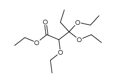 α.ss.ss-Triathoxy-valeriansaure-athylester Structure