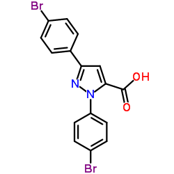 1,3-Bis(4-bromophenyl)-1H-pyrazole-5-carboxylic acid picture