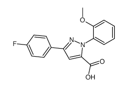 3-(4-FLUOROPHENYL)-1-(2-METHOXYPHENYL)-1H-PYRAZOLE-5-CARBOXYLIC ACID结构式