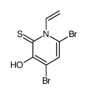 4,6-dibromo-1-ethenyl-3-hydroxypyridine-2-thione结构式