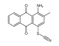 1-amino-2-methyl-4-thiocyanato-anthraquinone结构式