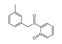 2-[(3-methylphenyl)methylsulfinyl]-1-oxidopyridin-1-ium结构式