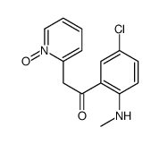 1-[5-chloro-2-(methylamino)phenyl]-2-(1-oxidopyridin-1-ium-2-yl)ethanone结构式