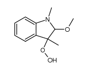 2-methoxy-1,3-dimethyl-2,3-dihydro-indol-3-yl hydroperoxide Structure