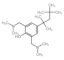 Phenol,2,6-bis[(dimethylamino)methyl]-4-(1,1,3,3-tetramethylbutyl)-结构式