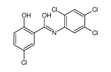 5-chloro-2-hydroxy-N-(2,4,5-trichlorophenyl)benzamide结构式