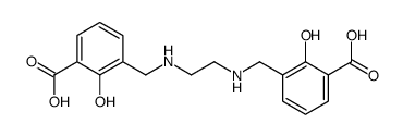 3-[[2-[(3-carboxy-2-hydroxyphenyl)methylamino]ethylamino]methyl]-2-hydroxybenzoic acid Structure