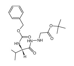 Cbz-Val-NHNHCH2COO-t-Bu结构式